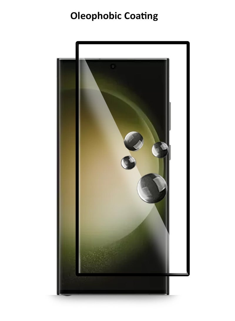 S-TOP حماية شاشة زجاجية مقساة كاملة اللصق لجهاز سامسونج جالاكسي S23 ألترا - Image 3