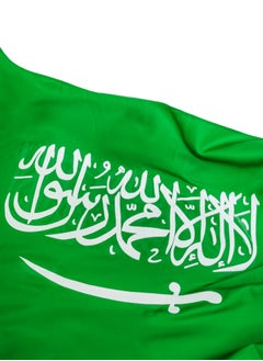 لوحة علم السعودية مصنوع من الساتان  - Image 2
