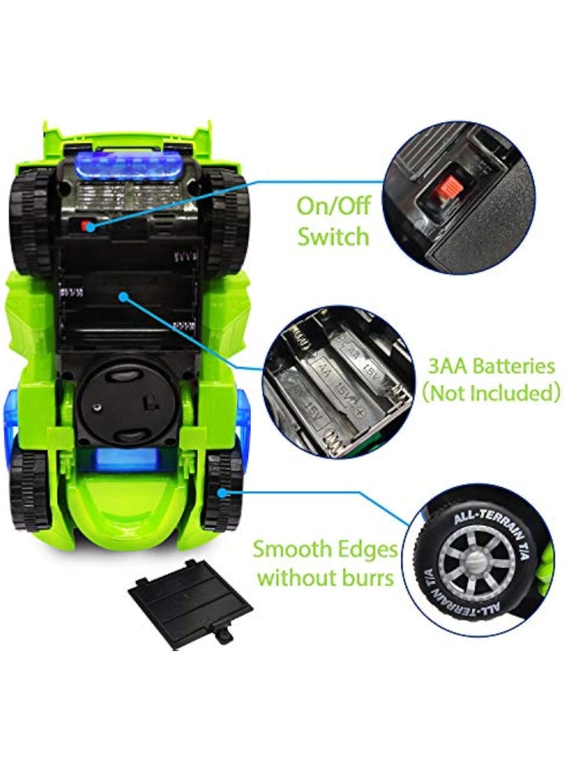AMENON Dinosaur Toys for Kids Boys Transforming Dinosaur Car with LED Light Music Automatic Deformation Dino Race Car, Suitable gifts for children - Image 3