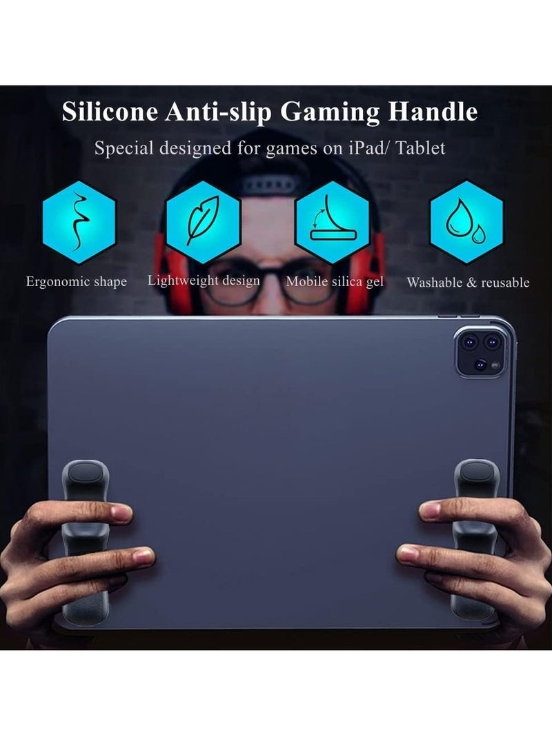 مقبض ألعاب لجهاز iPad، مقبض لوحة ألعاب من السيليكون متعدد الأصابع، جهاز تحكم في ألعاب الكمبيوتر اللوحي لـ PUBG/Knives Out/Rules of Survival - Image 2