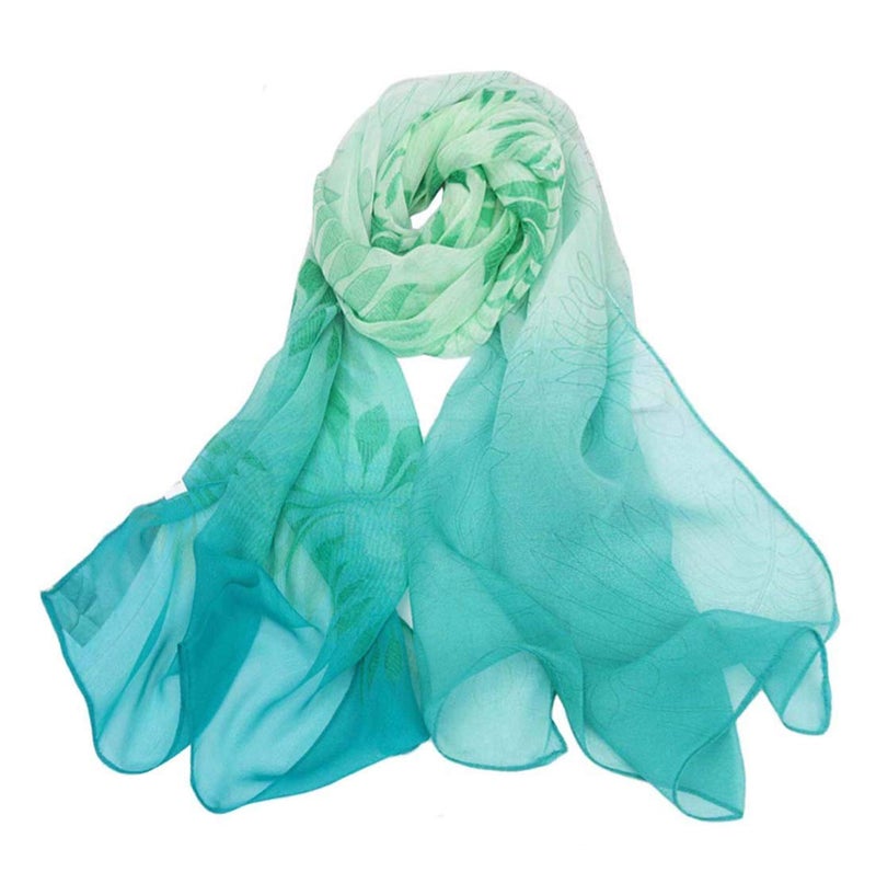 Acotavie Scarfs for Women Lightweight Fashion Scarves Print Floral Pattern Scarf Shawl Wraps (B01) - Image 1