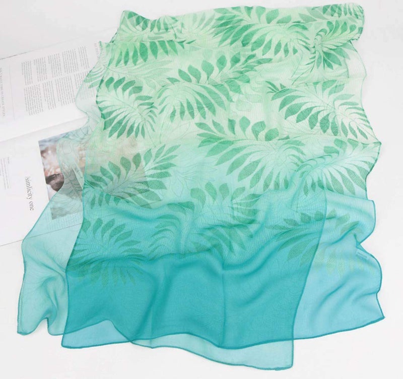 Acotavie Scarfs for Women Lightweight Fashion Scarves Print Floral Pattern Scarf Shawl Wraps (B01) - Image 3