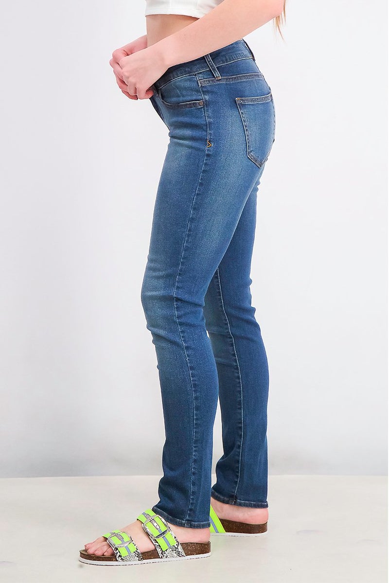 Seven 7 Women Regular Fit High Waist Stretchable Denim Jeans, Blue - Image 4