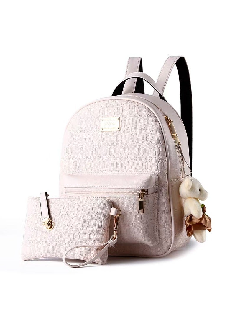 قطعتين محفظة جلدية حقيبة مجموعة