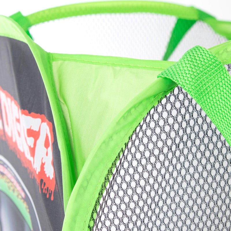 Jay Franco Monster Jam Grave Digger Pop Up Hamper - Mesh Laundry Basket/Bag with Durable Handles - Image 3