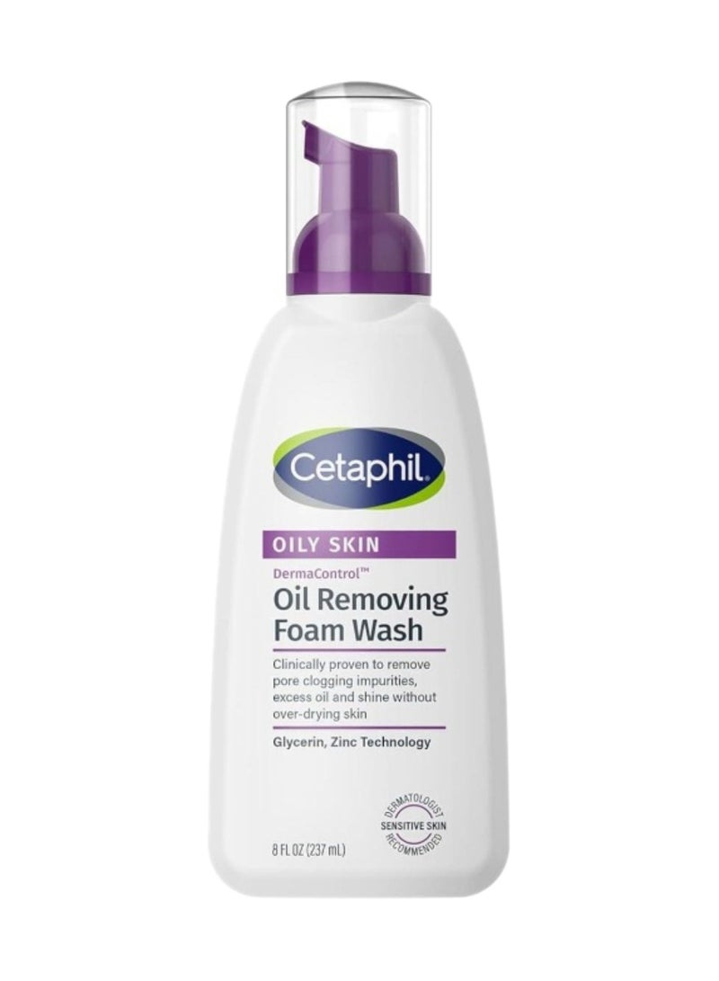 Cetaphil Derma Control Oil Removing Foam Wash Oily Sensitive Skin 237ml - Image 1