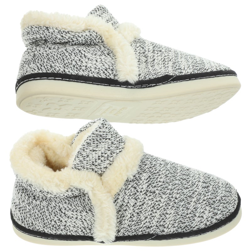 1 Pair Thickened Plush Slippers Home Autumn Winter Non- Plush Slipper - Image 1
