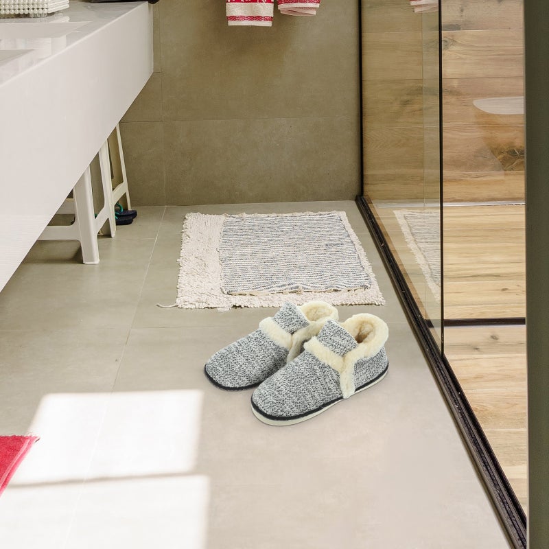 1 Pair Thickened Plush Slippers Home Autumn Winter Non- Plush Slipper - Image 4