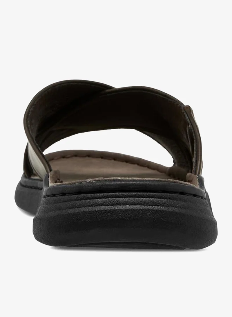 Le Confort BROWN Men Cross Strap Sandals for Men | Best Price UAE