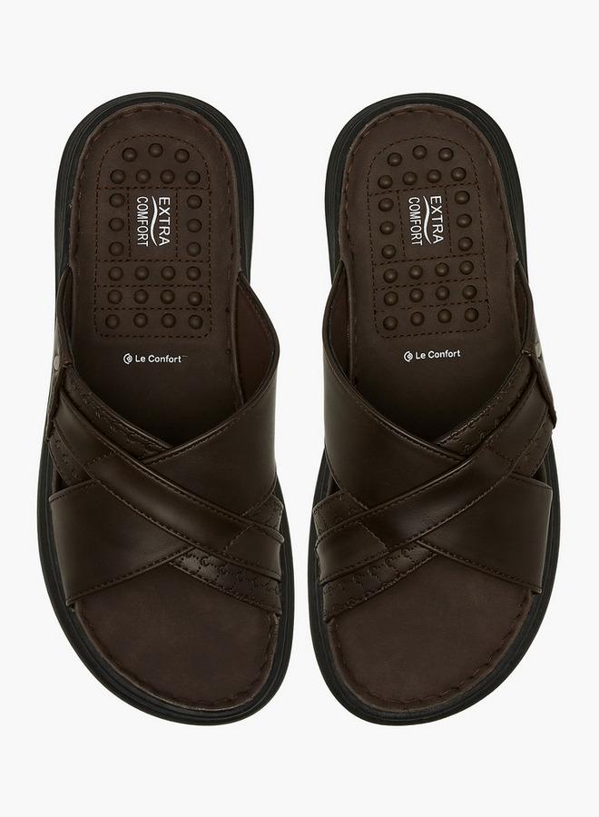 Le Confort Men Cross Strap Sandals - Image 1