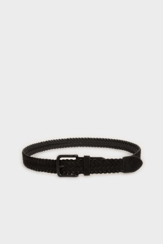 Black Man Man Rectangle Clasp Faux Leather Casual