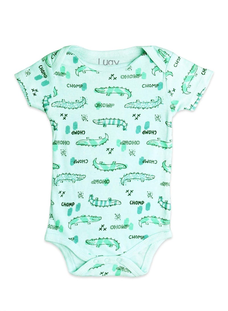 LUAY 100%  Cotton  Based Onesies | Sleepsuits| Night Suits|Jumpsuit | Wondersuit for Baby Boys & Baby Girls, New-Born, infants,Toddlers_ Including Vibrant Pattren & Colors Create festive look  - Image 1