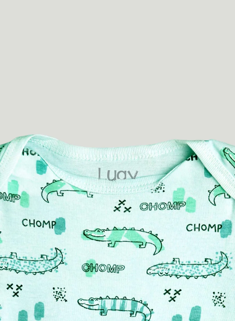 Luay Single 100%  Cotton  Based Onesies | Sleepsuits| Night Suits|Jumpsuit | Wondersuit for Baby Boys & Baby Girls, New-Born, infants,Toddlers_ Including Vibrant Pattren & Colors Create festive look  | Best Price UAE