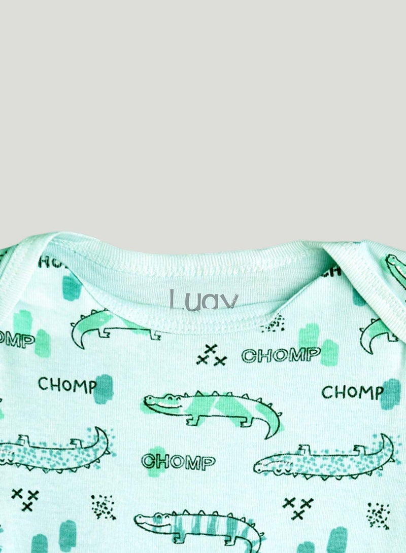 LUAY 100%  Cotton  Based Onesies | Sleepsuits| Night Suits|Jumpsuit | Wondersuit for Baby Boys & Baby Girls, New-Born, infants,Toddlers_ Including Vibrant Pattren & Colors Create festive look  - Image 3