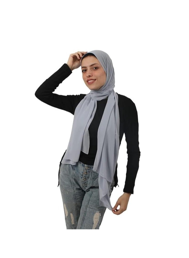 chiffon scarf Plain and soft, 160*50 