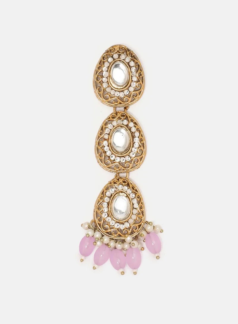 Priyaasi  Plated Kundan Drop Earrings for Women | Best Price UAE