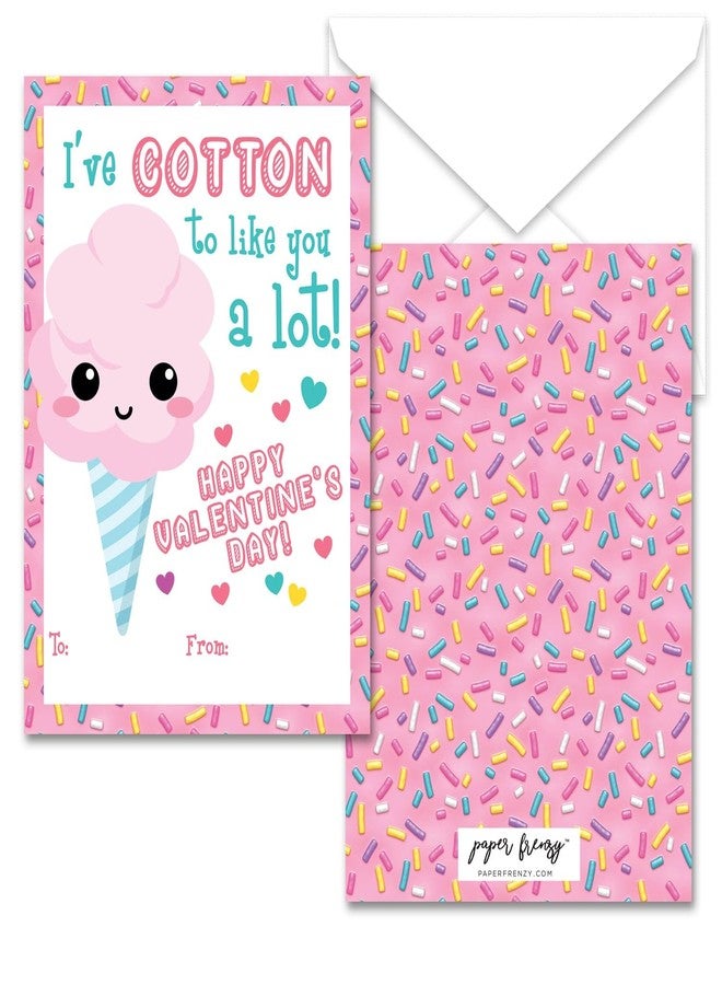 Paper Frenzy Sweet Treats Themed Valentines - 25 pack WITH ENVELOPES - Image 4