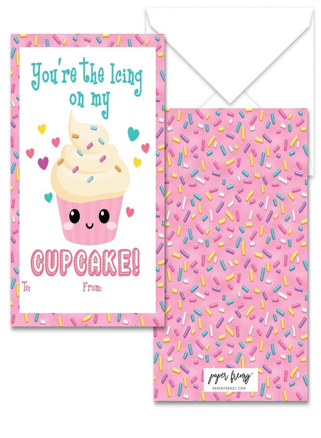 Paper Frenzy Sweet Treats Themed Valentines - 25 pack WITH ENVELOPES - Image 5