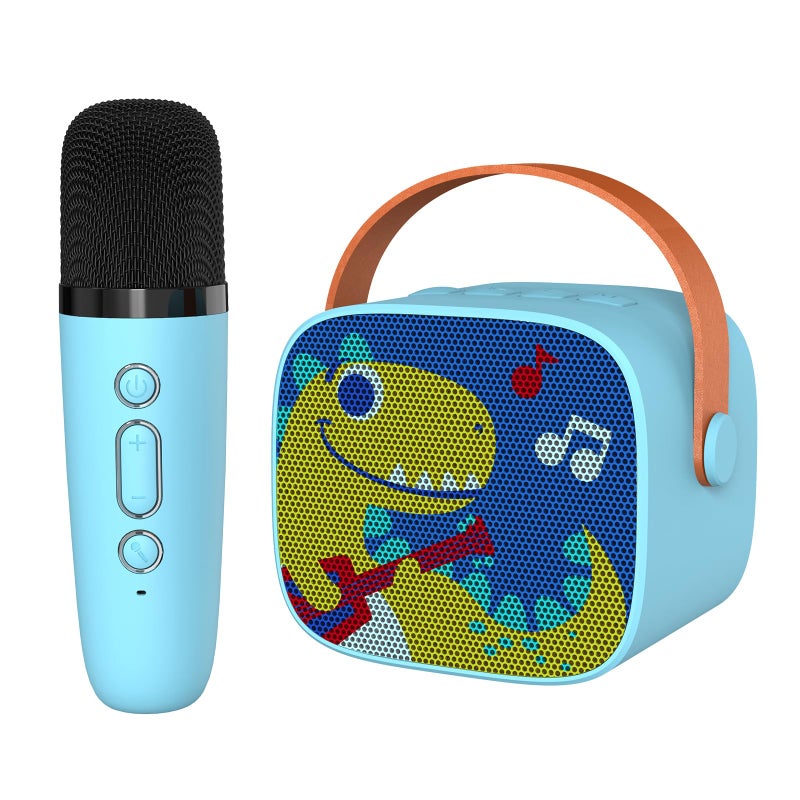 Snowall Dinosaur Karaoke Machine for KidsPortable Bluetooth Speaker with Wireless MicrophoneKids Music Player Toys for Boys34 5 6 7 8 Years Old Teens Birthday Yellow Dinosaur - Image 2