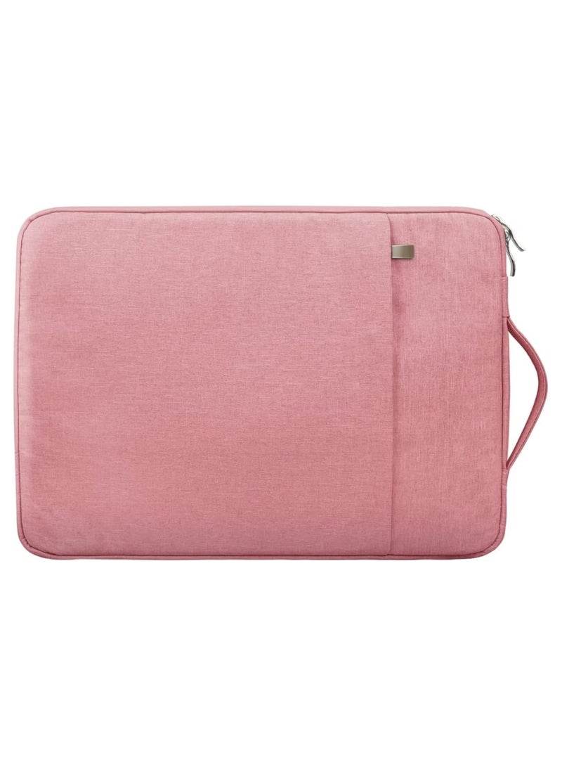 12-12.5 Inch Sleeve Case Cover Canvas Laptop Tablet Protective Bag for 12.3-Inch Microsoft Surface Pro 4/Pro 5 (2017)/ Pro 6 (2018-2019)/Pro 7 (2019 2020) & MacBook 12" Air 11.6" PINK - Image 1