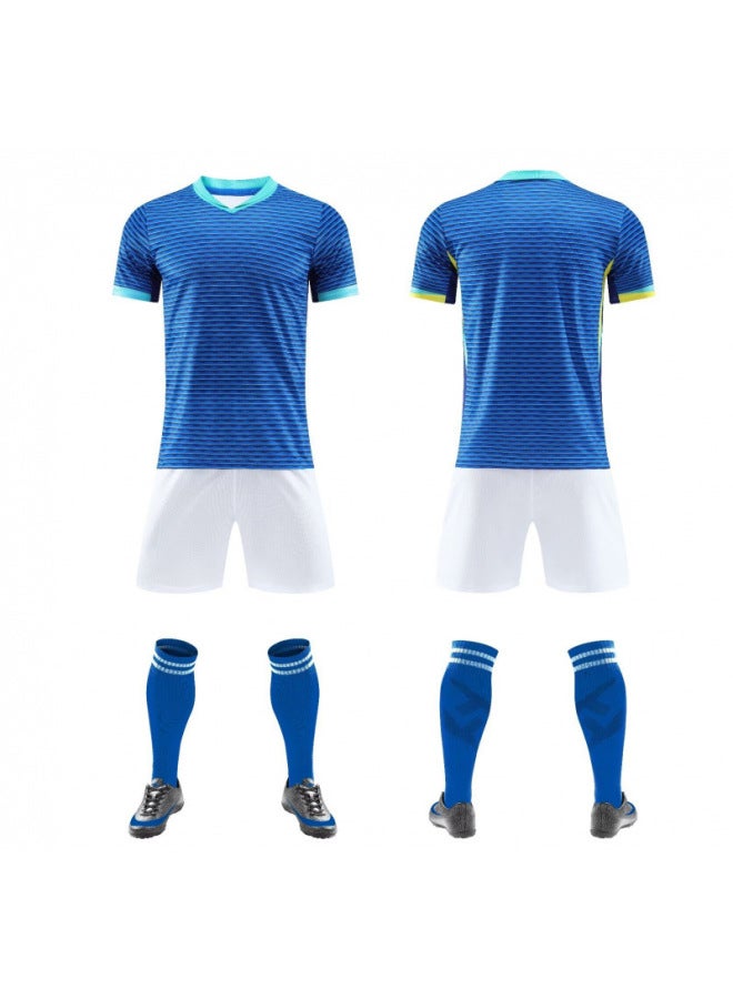 Hot Club Football Uniform Short Sleeve Suit Children Adult Breathable Sweat Training Suit