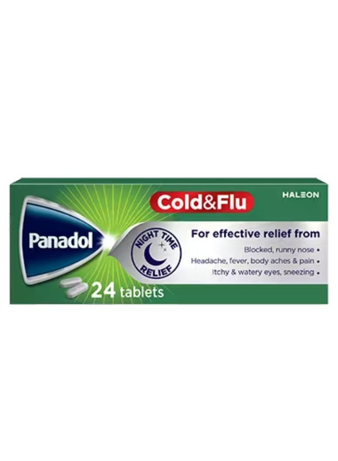 Panadol Cold & Flu 24's Caplets (Green)