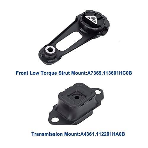 YOUYIEN Engine and Transmission Mount (3PS).Replaces Part # A7369 A4361 A7368. Fit for Nissan Versa 2012-2017. Nissan Versa Note 2014-2017 1.6L. - Image 5