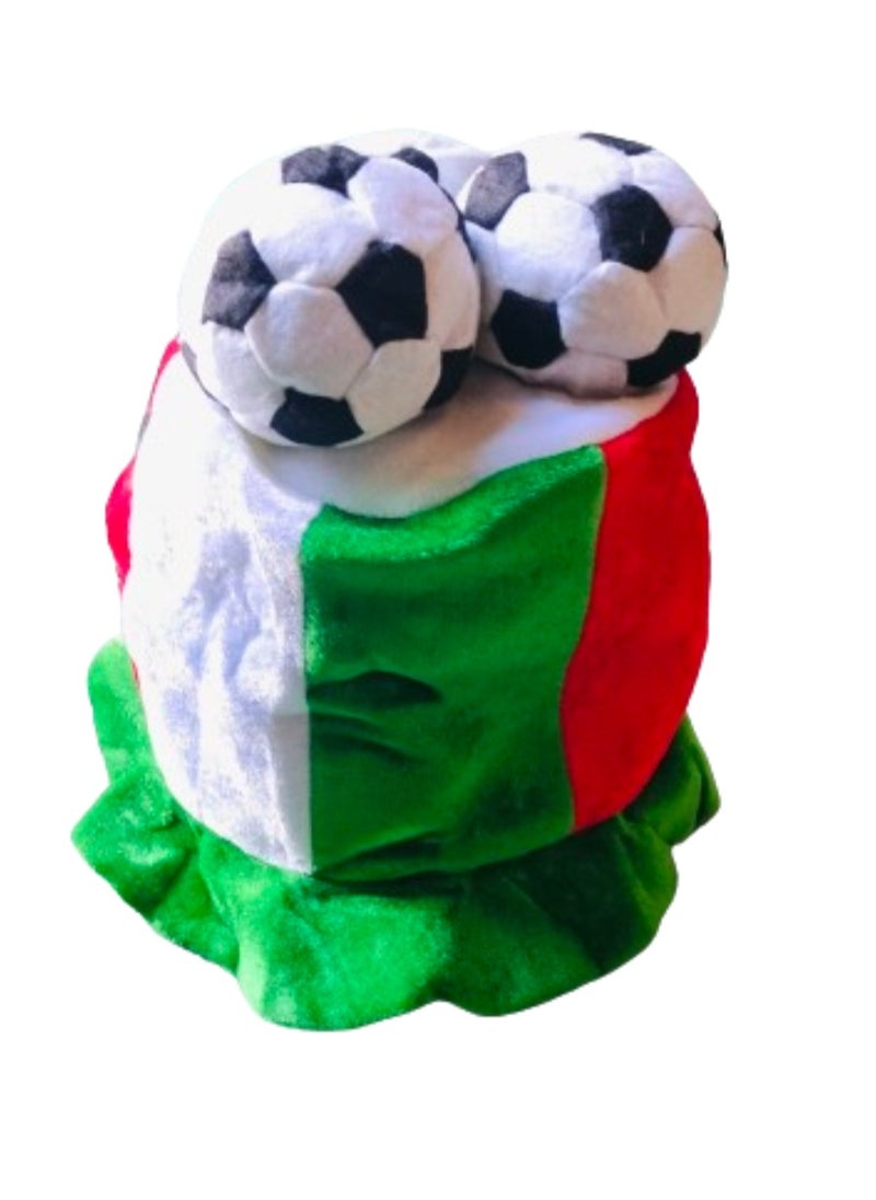 Vitacelli Football Hat Party Headgear Cap Fans Cheer Leading Champ World Football Game Celebration Hat Patriotic Party Supplies Birthday Gift for Friends  - Image 5
