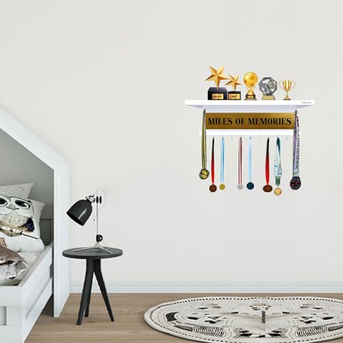 Odestar Large Medal Holder- Miles of Memories- White - Image 1