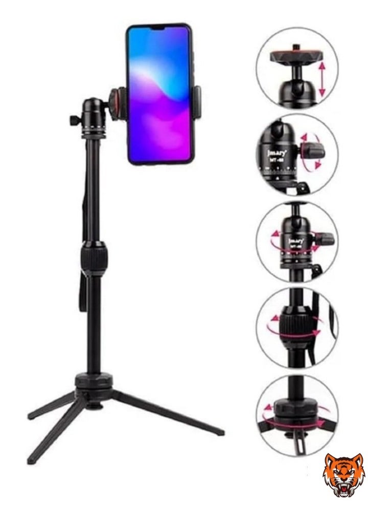 TIGER "Table Tripod Stand – Lightweight Aluminum, 39.5cm Maximum Height, 3kg Load Capacity, Compatible with Mobile Phones & Cameras"  - Image 1