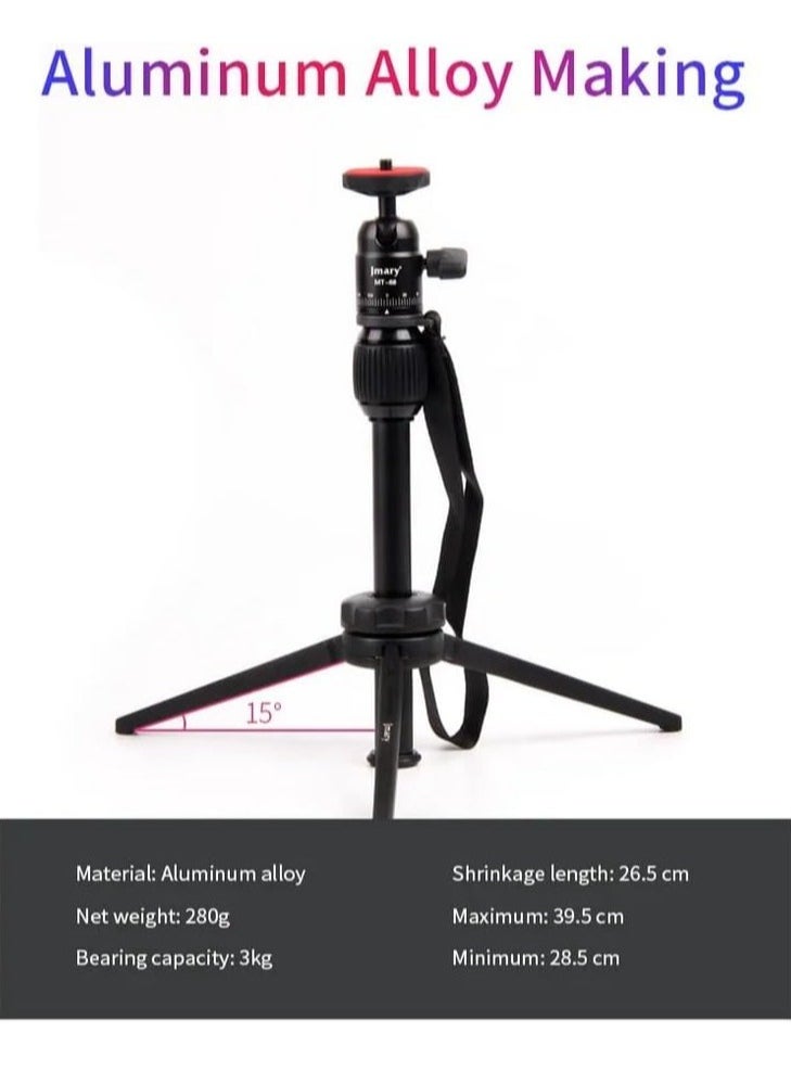TIGER "Table Tripod Stand – Lightweight Aluminum, 39.5cm Maximum Height, 3kg Load Capacity, Compatible with Mobile Phones & Cameras"  - Image 5