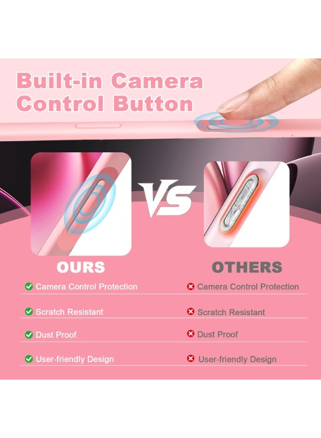 أوللاي آيفون 17 برو ماكس كيس واقي، مادة السيليكون، مقاومة للصدمات مع حماية عدسة الكاميرا وتغطية زر التحكم، غطاء واقي مضاد للصدمة الهاتف المحمول، متوافق مع إكسسوارات MagSafe - Image 2