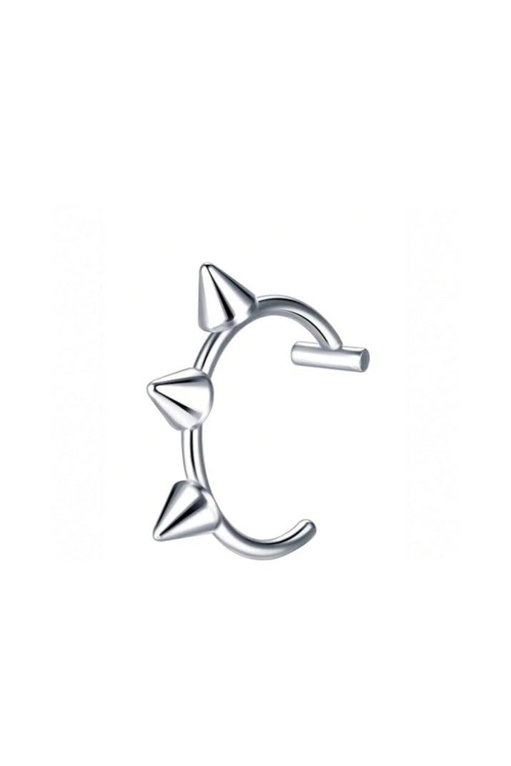 amazing.EGP Non-Pierced Lip Ring, Stainless Steel Clip-On Hoop, Hypoallergenic  - Image 2