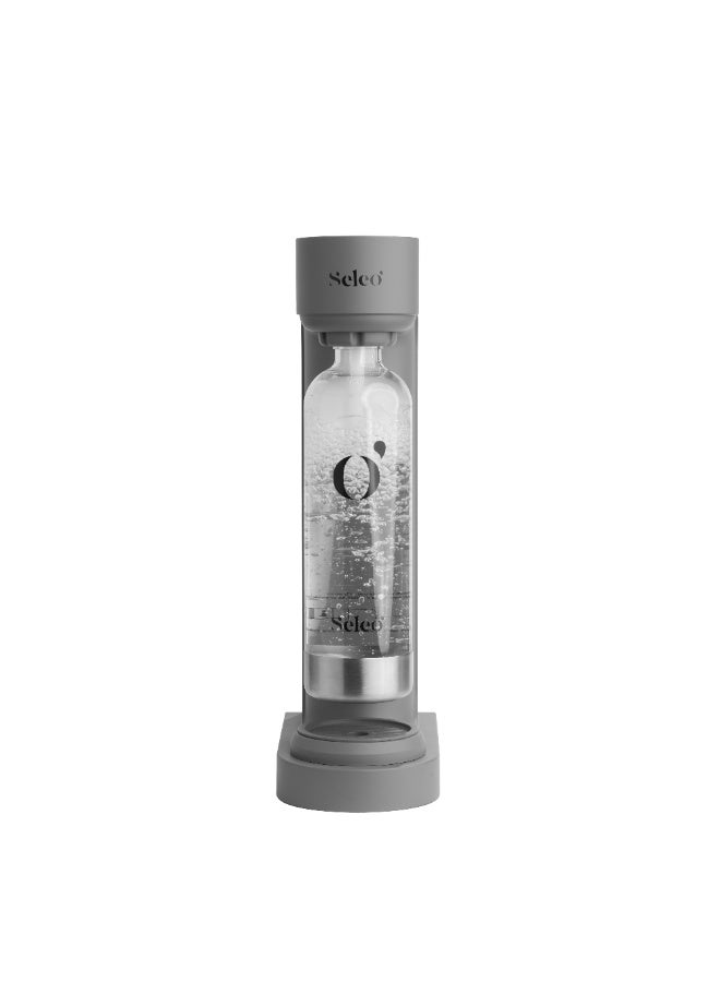 Seleo Lumi Soda Maker, Manual Carbonation System, Home Sparkling Water Carbonator, Modern Design, Easy to Use & Clean. 1L Capacity. Grey. - Image 3