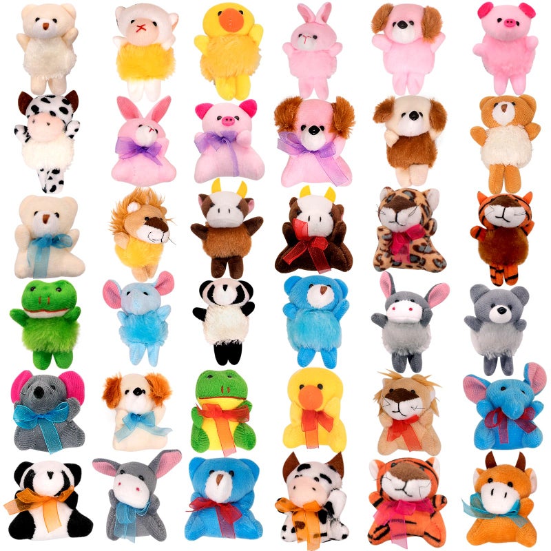 JoyRapt 36 Pack Easter Egg Fillers Small Stuffed Animals Bulk Gifts for Kids 2322535 Each Party Favors Toys for Girls Easter Basket Stuffers Carnival Prizes36PCS - Image 3