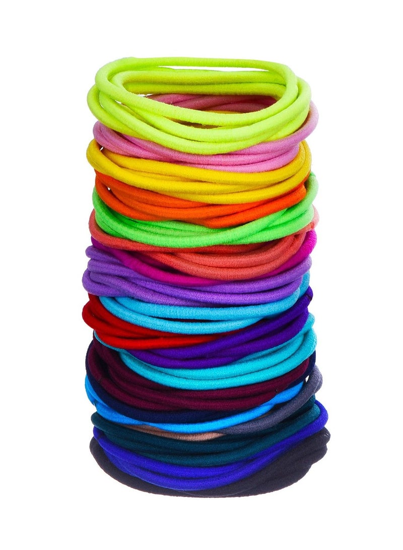 MARGOUN 50Pcs Hair Ties Elastic Hair Bands Ponytail Holder Girls Women Kids Hair Accessories - Image 2