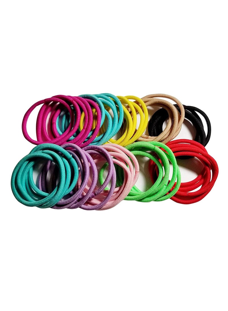 MARGOUN 50Pcs Hair Ties Elastic Hair Bands Ponytail Holder Girls Women Kids Hair Accessories - Image 4