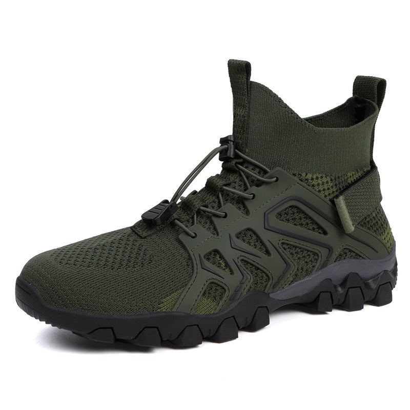 Mens Outdoor Amphibious Hiking Fishing Climbing Shoes 9325 military green