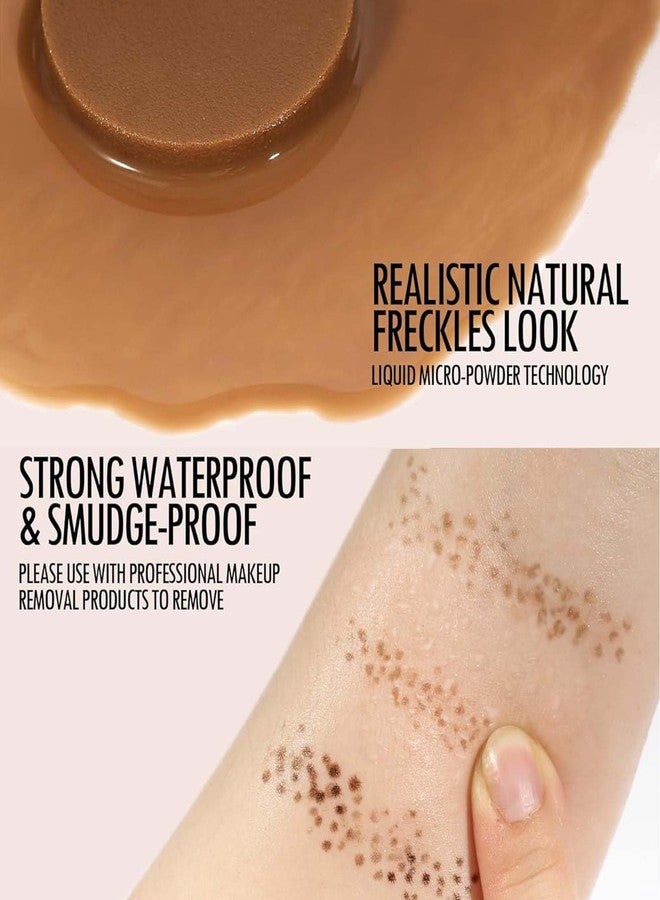 KTouler Freckle Pen Waterproof,Faux Fake Freckle Stamp Air Cushion,Long Lasting Matte Quick Dry,Natural Looking with Clean Makeup,All Skin Tones (03#Deep, 1Pcs) - Image 4