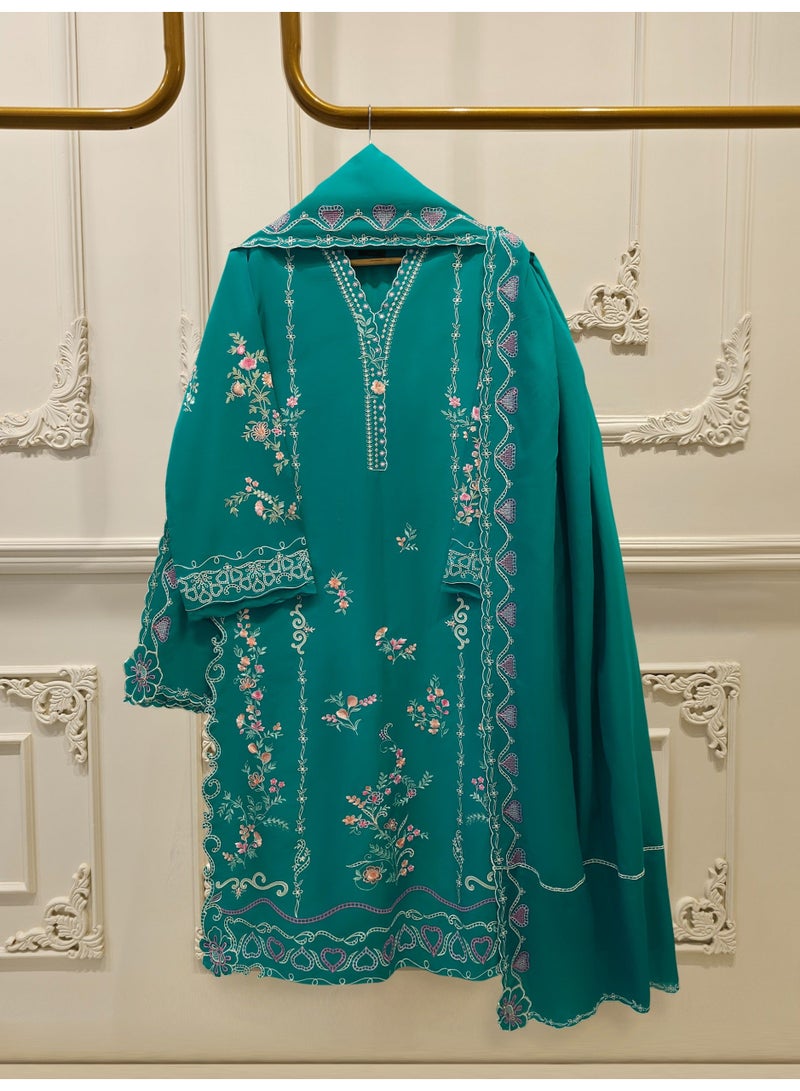 Agha Noor فستان باكستاني - Image 1