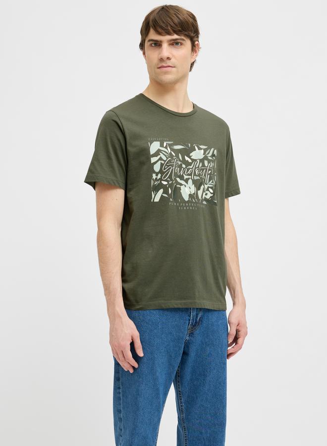 Rebel Graphic Print Crew Neck Regular Fit T-Shirt - Image 2