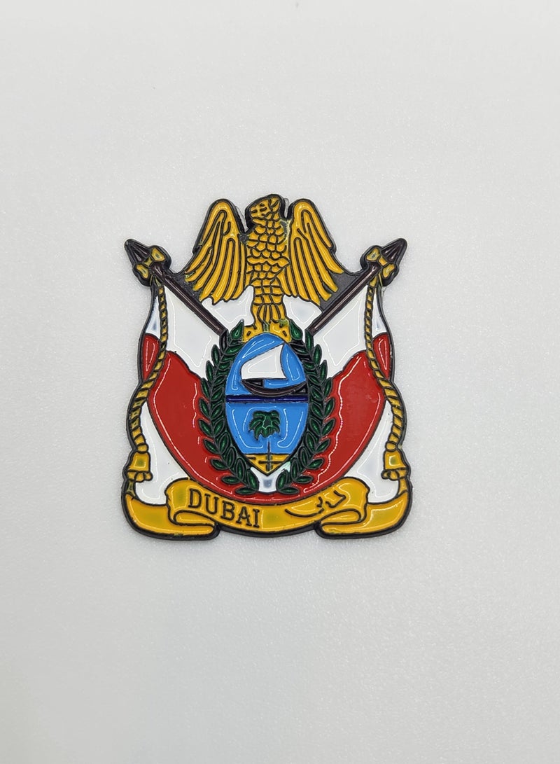 اكنور ملصق معدني ثلاثي الأبعاد بتصميم شعار الإمارات العربية المتحدة وشعار دبي - ملصق معدني عالي الجودة للهواتف المحمولة والسيارات وأجهزة الكمبيوتر المحمولة والملحقات - Image 1