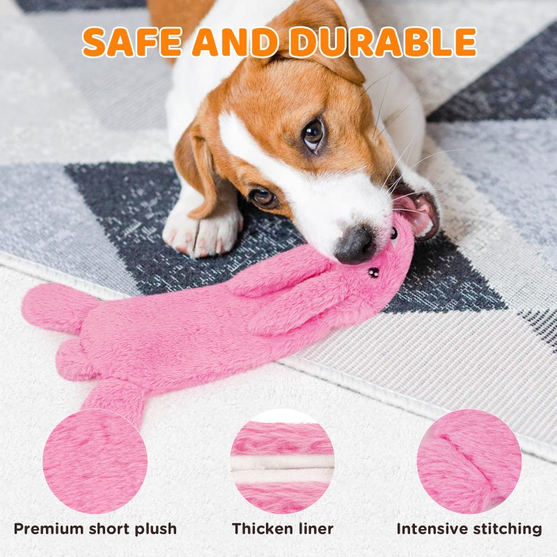 FIREOR Dog Squeak Toys, No Stuffing Plush Crinkle Water Bottle Dogs Chew Toy for Small Medium Large Breed Chewer Squeaky Tough Durable Puppy Teething Chewing Interactive Keep Them Busy Birthday Gifts - Image 5
