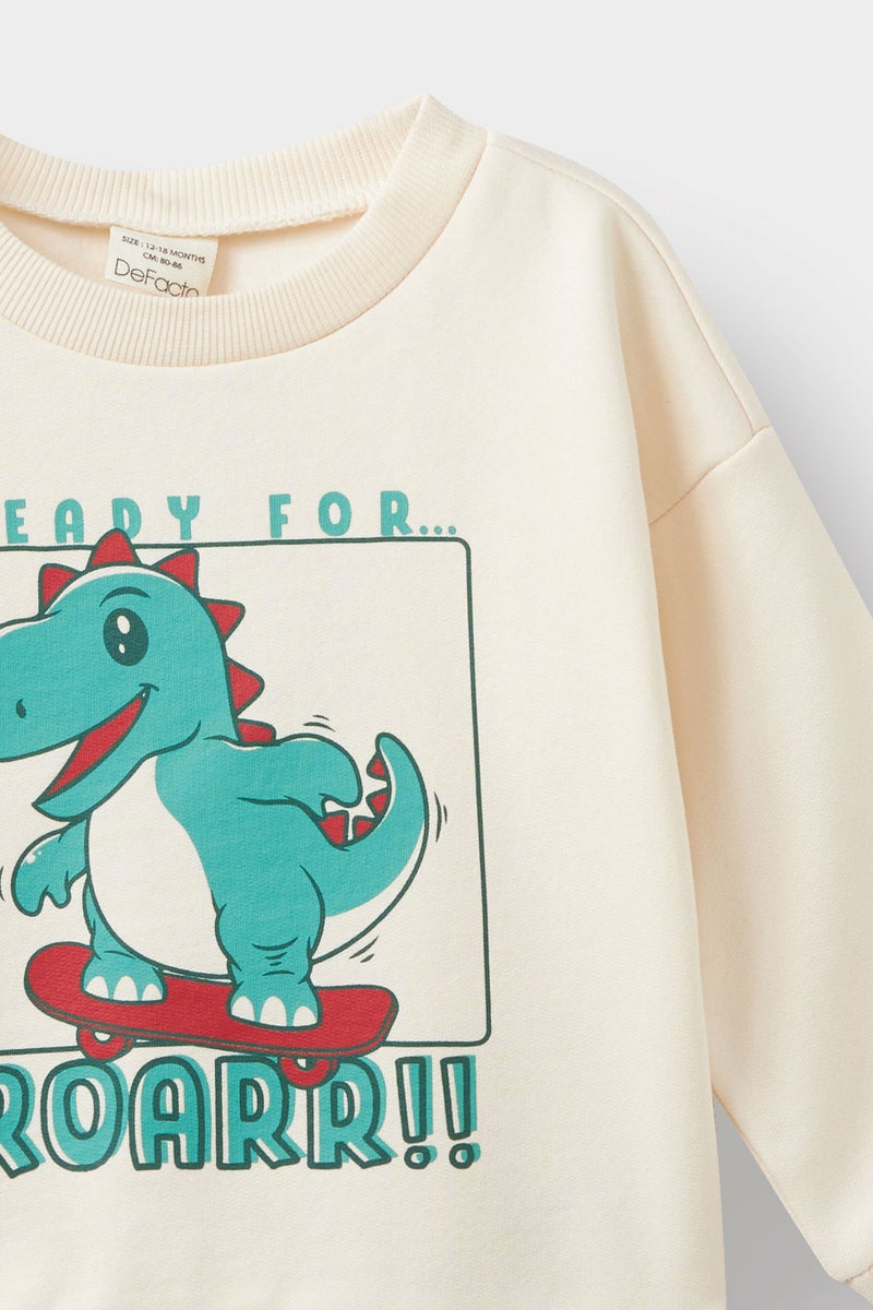 ديفاكتو سويت شيرت اولادي قصة عادية ببطانة ناعمة - Image 2