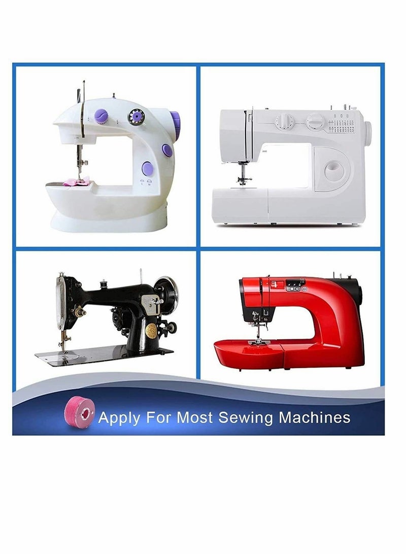 KASTWAVE 36Pcs Sewing Machine Bobbin Threads, Pre-Wound Bobbins Set with Storage Case Box for Brother/Babylock/Janome/Elna/Kenmore/Babylock/Singer Sewing Machine - Assorted Colors - Image 5