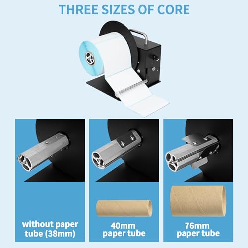 AIWFL Automatic Label Rewinder 180mm Label Rewinding Machine Speed Adjustable Label Rewinder Two-Way Rewinding Label Roller Machine Synchronize with Printer (R3 Pro) - Image 3