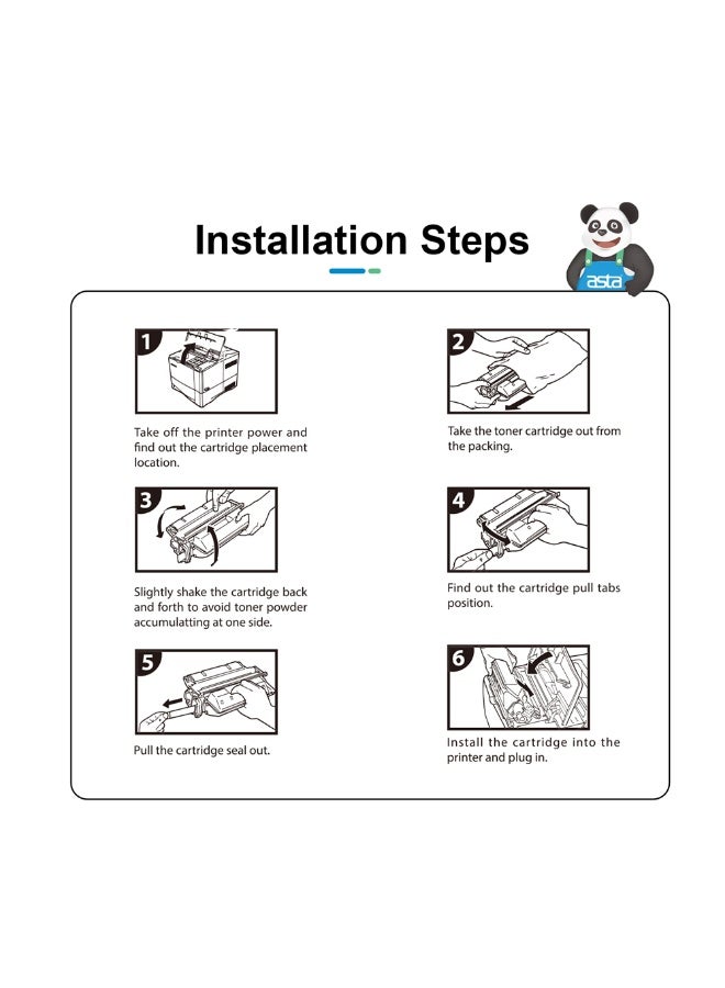 استا خرطوشة حبر أسود ASTA W1510A 151A مع شريحة متوافقة مع طابعات HP LaserJet Pro 4003N 4003Dn 4003Dw 4003W MFP 4103Dw 4103Fdn 4103Fdw طابعة مكتبية ممتازة سهلة التركيب - Image 5
