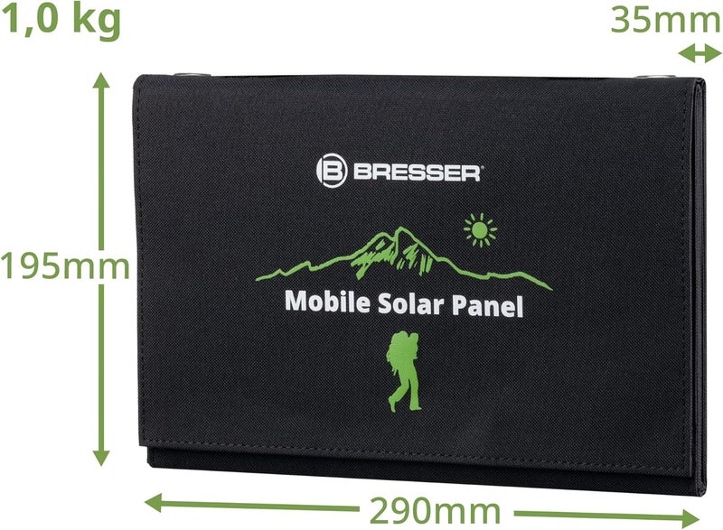 BRESSER Global sizing options 21W Mobile Solar Panel Charger with USB Classic trendy design picks - Image 4