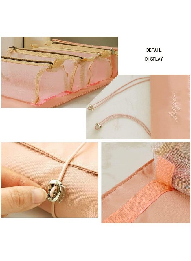 Black sparrow 4 in 1 Foldable Toiletry Bag for Travel, Detachable Makeup Pouch, Cosmetic Organizer Bag for Women - Image 3
