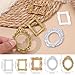 Heclia 5 Pcs Miniature Picture Frames Vintage Dollhouse Photo Frames with Carved Golden Edges for Wall Hanging Desktop Display Jewelry Showcase Miniature Props for Dollhouse Model Train Garden - Image 4